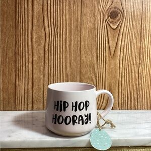 New 10 Strawberry Street Whimsical Mug Hip Hop Hooray Bunny Inside